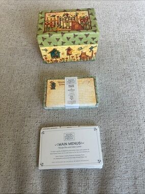 Vintage 2001 Main St Birdsong Recipe Box. Never Used. Cards in Orig Wrap
